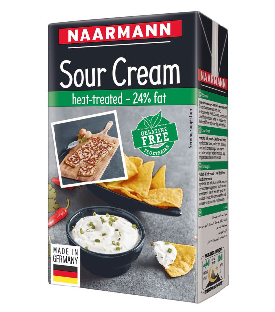 NAARMANN Sour Cream Heat Treated 24%, Germany - 1L (best before 02.02.25)