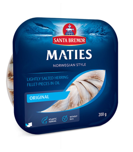 SB Herring Fillet "Matias" in oil "Original" pieces - 200g (best before 01.12.25)