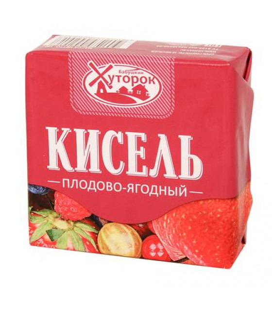 BABUSHKIN HUTOROK Kissel "Fruit & Berry" (briquette) - 180g (best before 17.07.26)