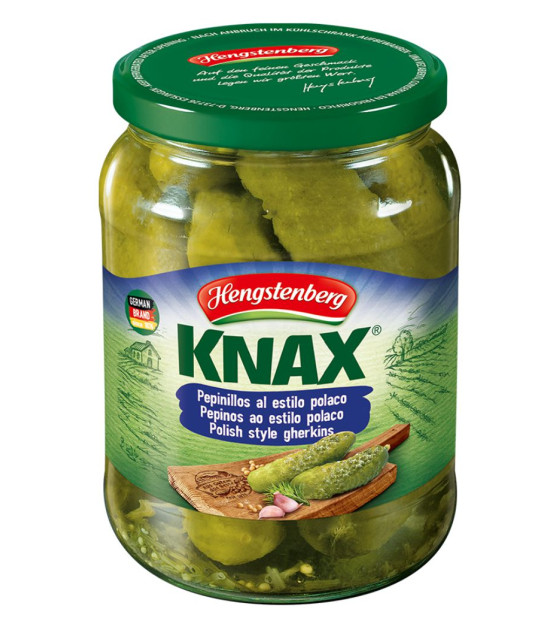 HENGSTENBERG Polish Style Gherkin KNAX, Germany (B) - 720g (best before 31.06.25)