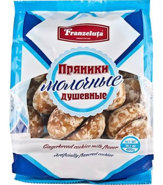 FRANZELUTA Gingerbread "Molochnye Dushevnye" - 400g (best before 16.11.24)