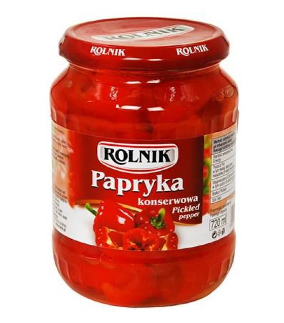 ROLNIK Sweet Paprika Pickled - 720g (best before 27.10.27)