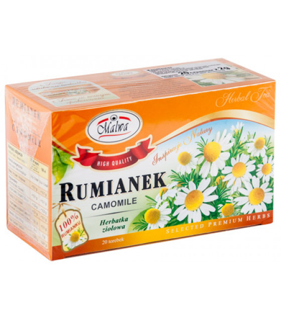 MALWA Herbal Tea Camomile  "Rumianek" (20x2g bags) - 40g (best before 30.04.27)