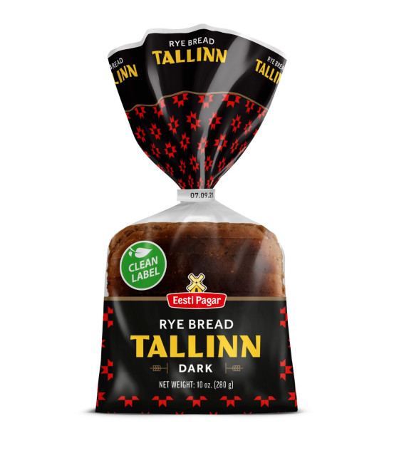 EESTI POGAR Bread Dark Rye "Tallinn" Sliced - 280g (best before 20.08.27)