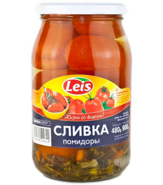 LEIS Pickled Plum Tomatoes "Sliwka" - 1L (best before 29.08.26)