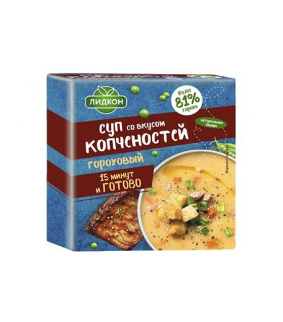 LIDKON Soup "Pea With Bacon Taste" (Briquette) - 200g (best before 26.01.25)