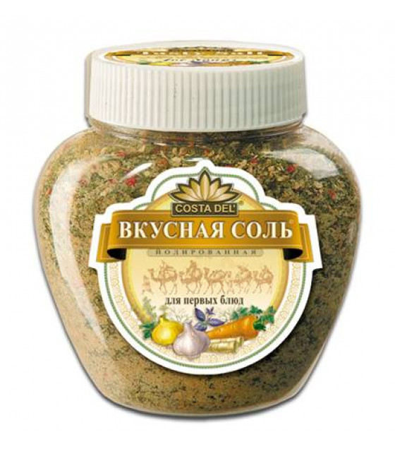 COSTA DEL "Vkusnaya Sol" Salt with Spices and vegetables for Soups - 400g (best before 06.10.24)