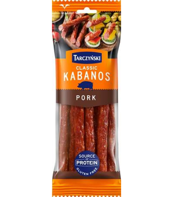 TARCZYNSKI Kabanos Classic Pork smoked sausages (Wieprzowe) - 200g (best before 17.01.26)