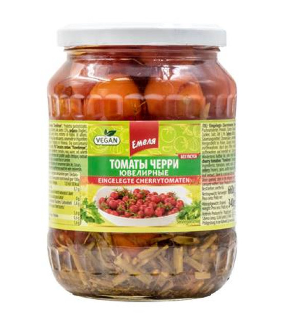 EMELA Pickled Cherry Tomatoes "Uvelirnye" - 720g (best before 08.10.26)